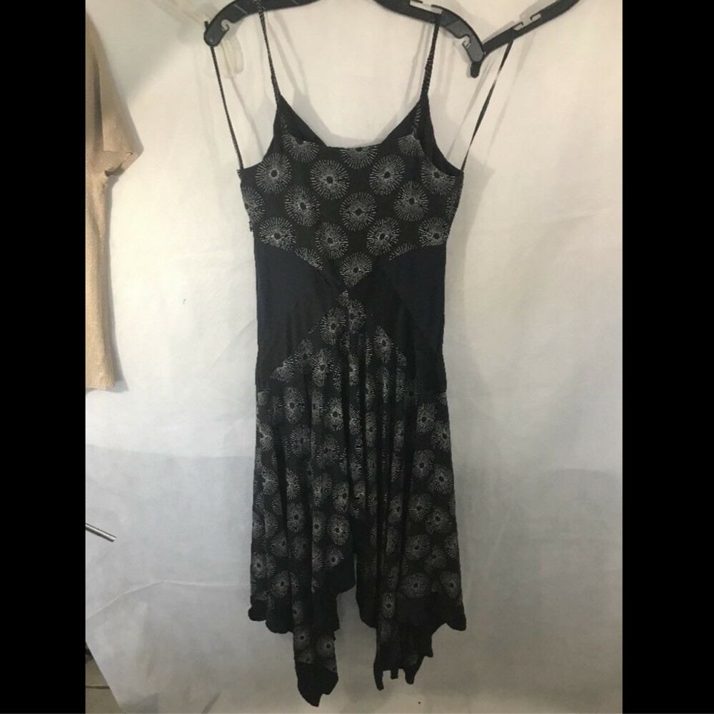 NWT Diane Von Furtenberg Scarf Hem Midi Dress in Navy/Black [SZ 6 ]‎ # - Picture 7 of 8